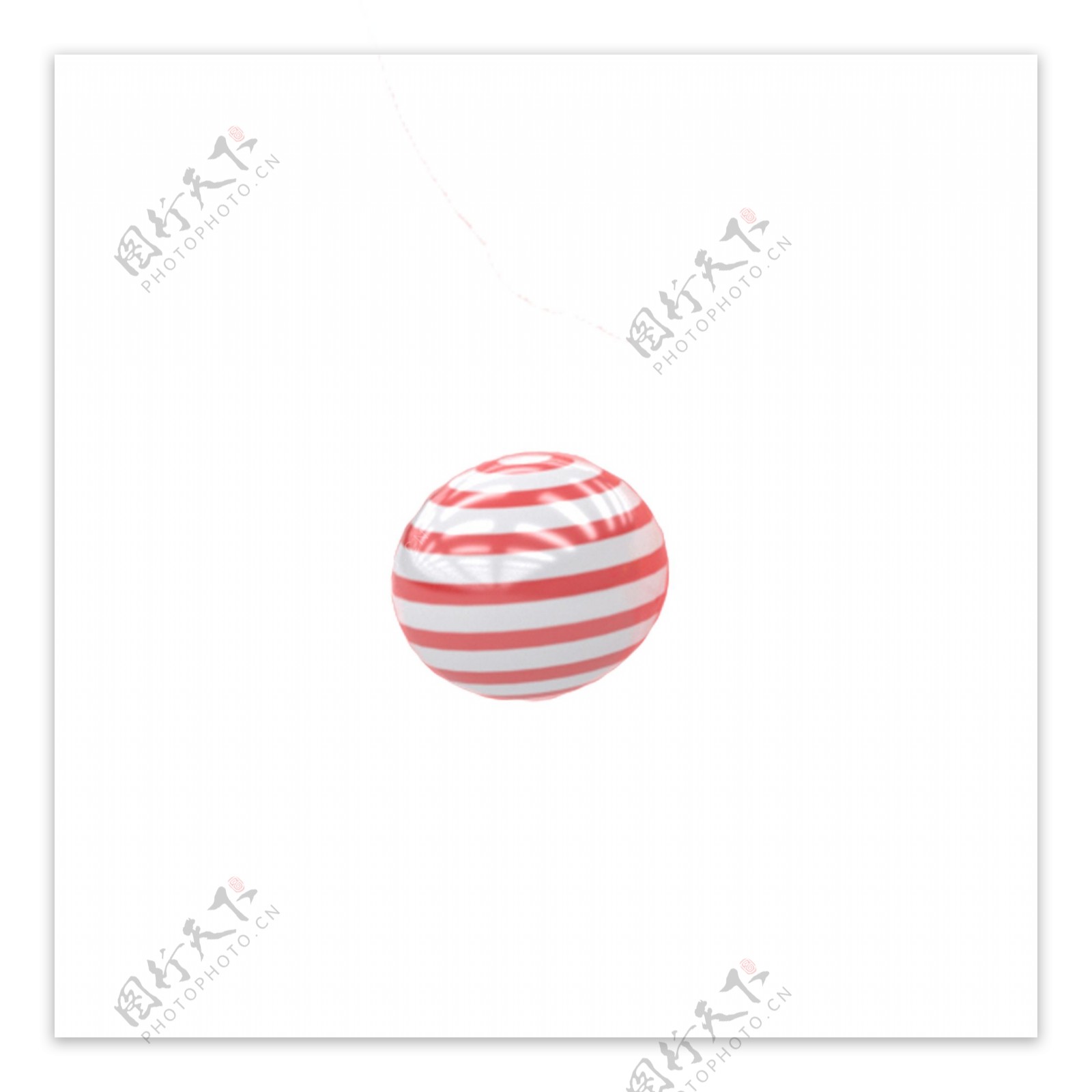 白色纹理圆球元素