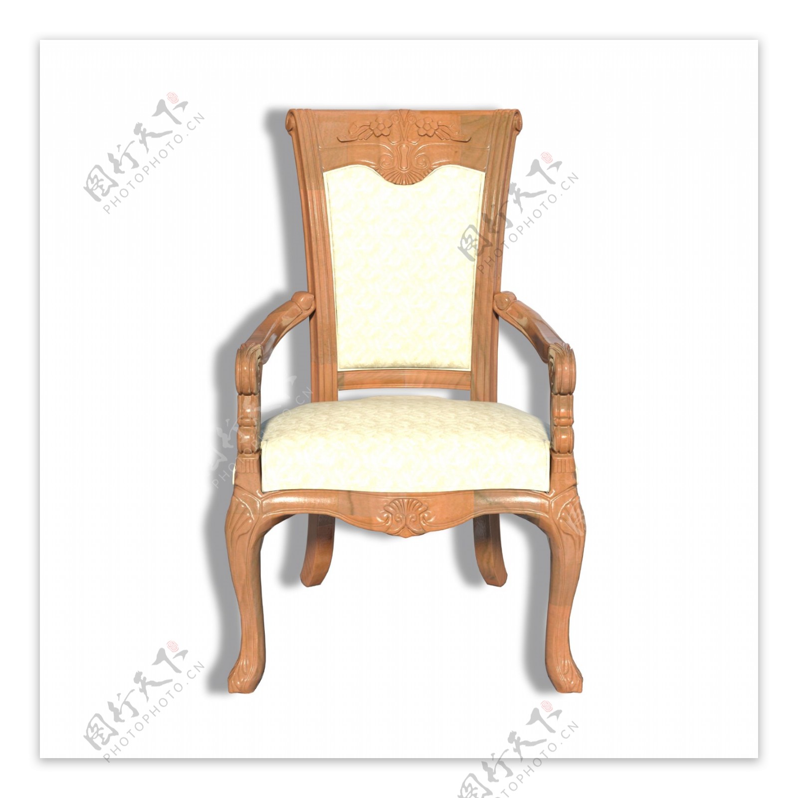 欧式实木木纹餐椅