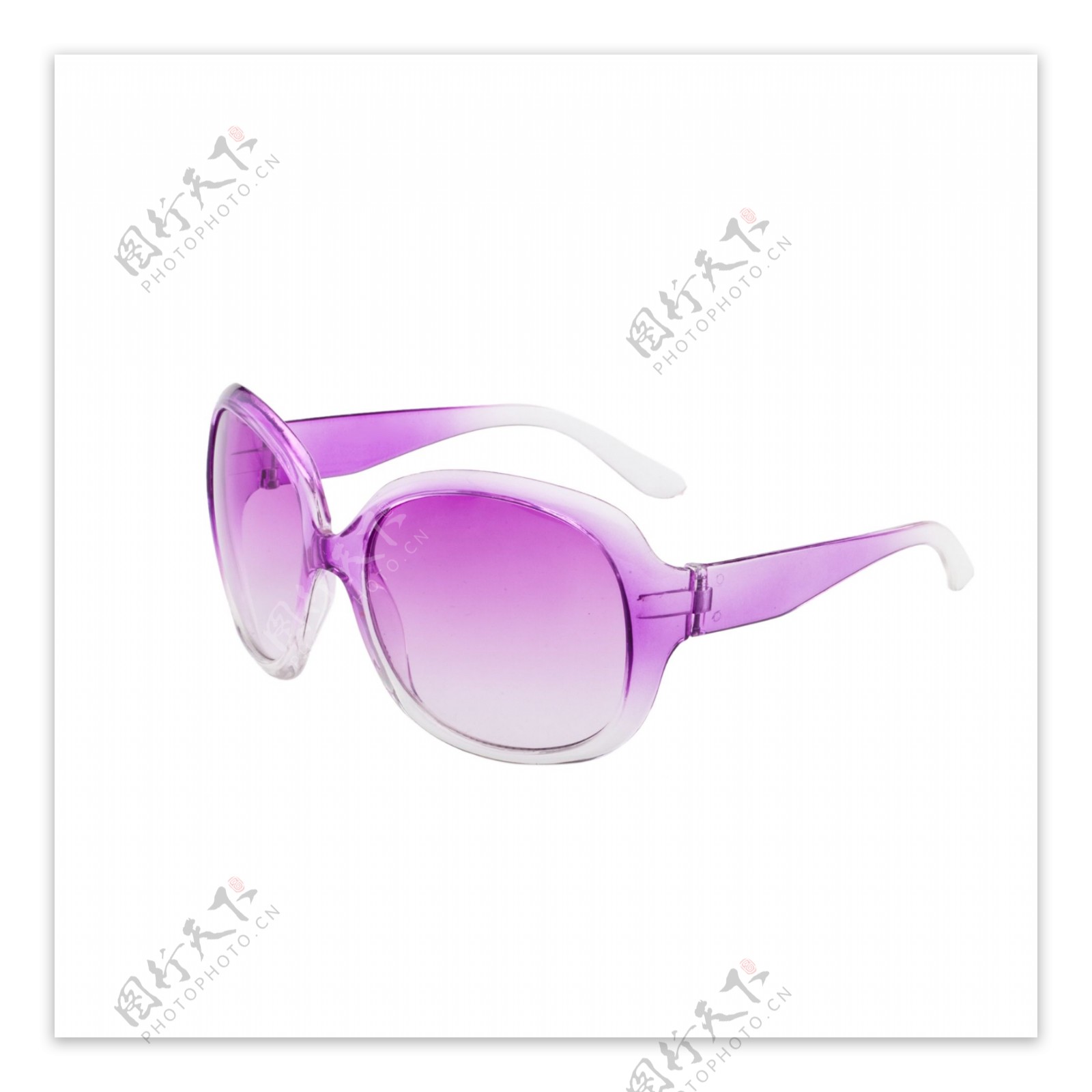 时尚的紫色太阳镜png素材