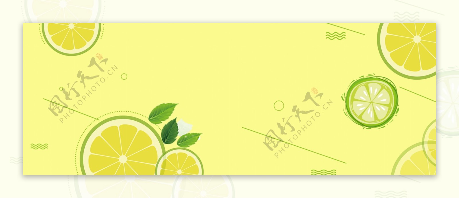 柠檬黄色banner