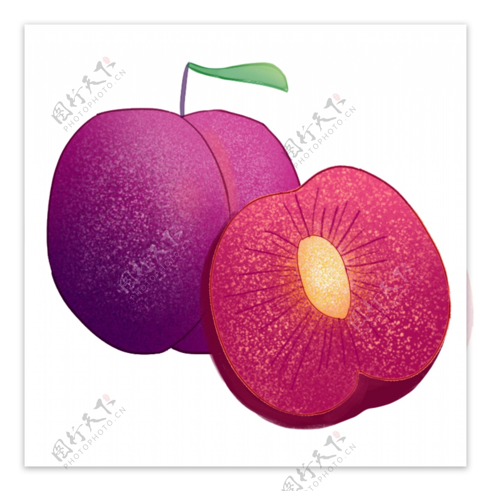 紫色李子水果