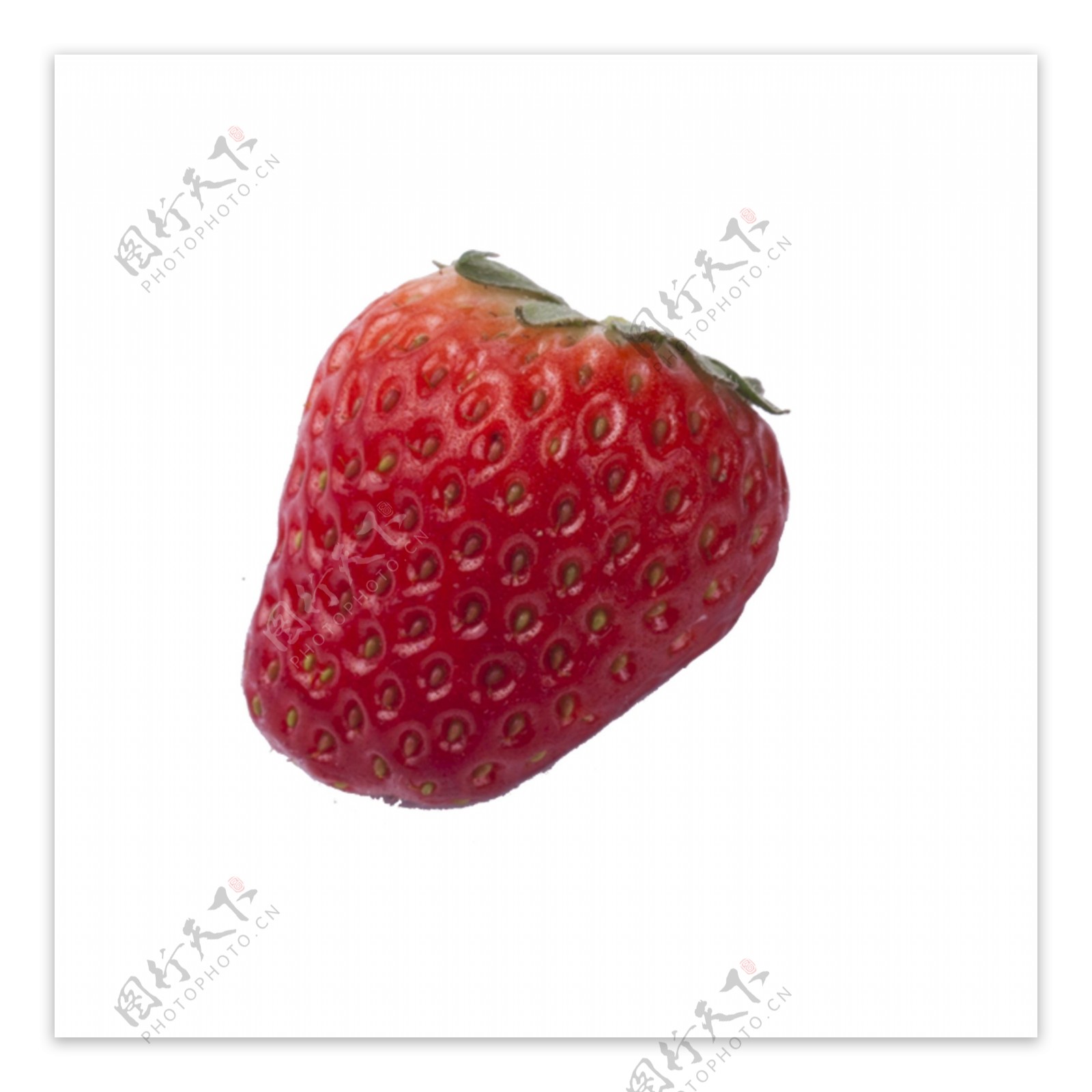 一颗新鲜的草莓免扣图