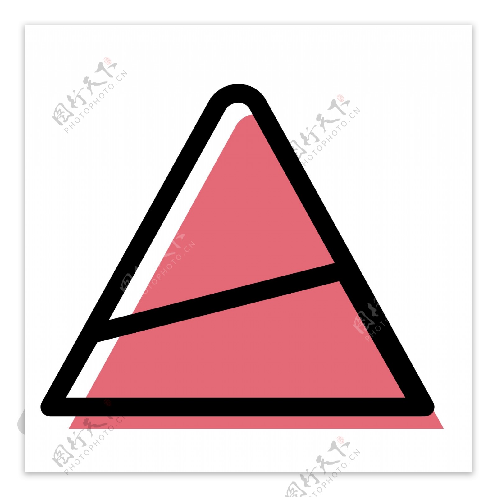 扁平化三角标