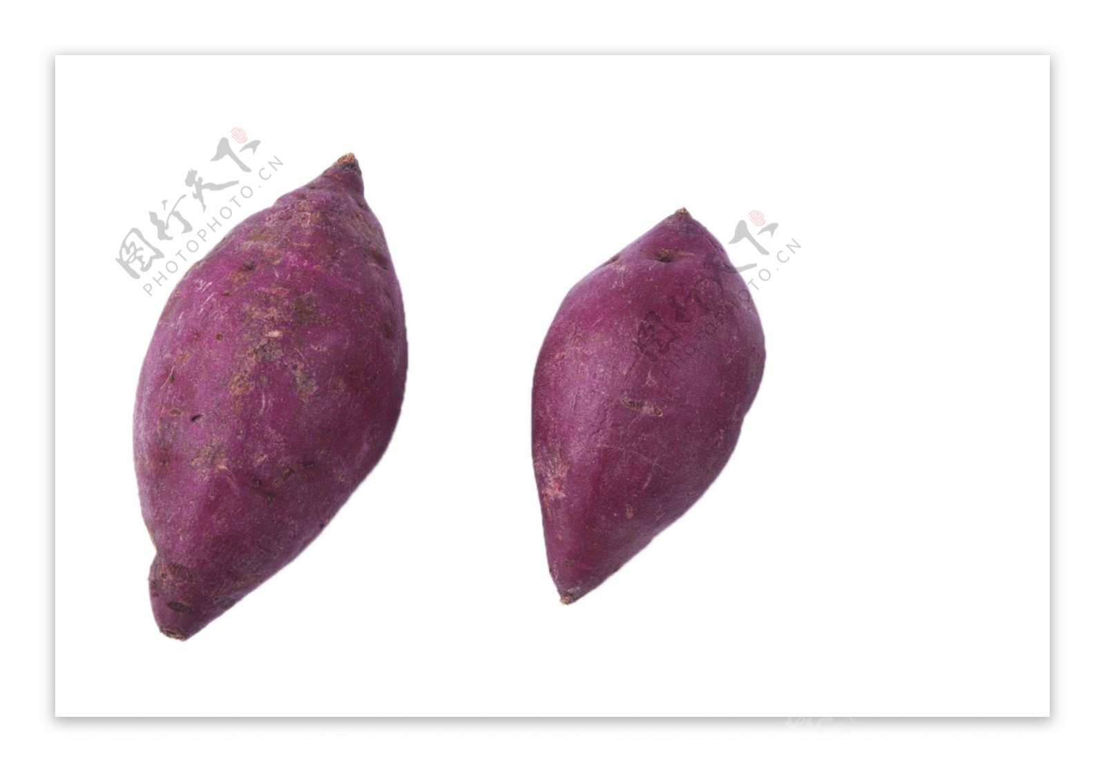 两个软糯的大紫薯