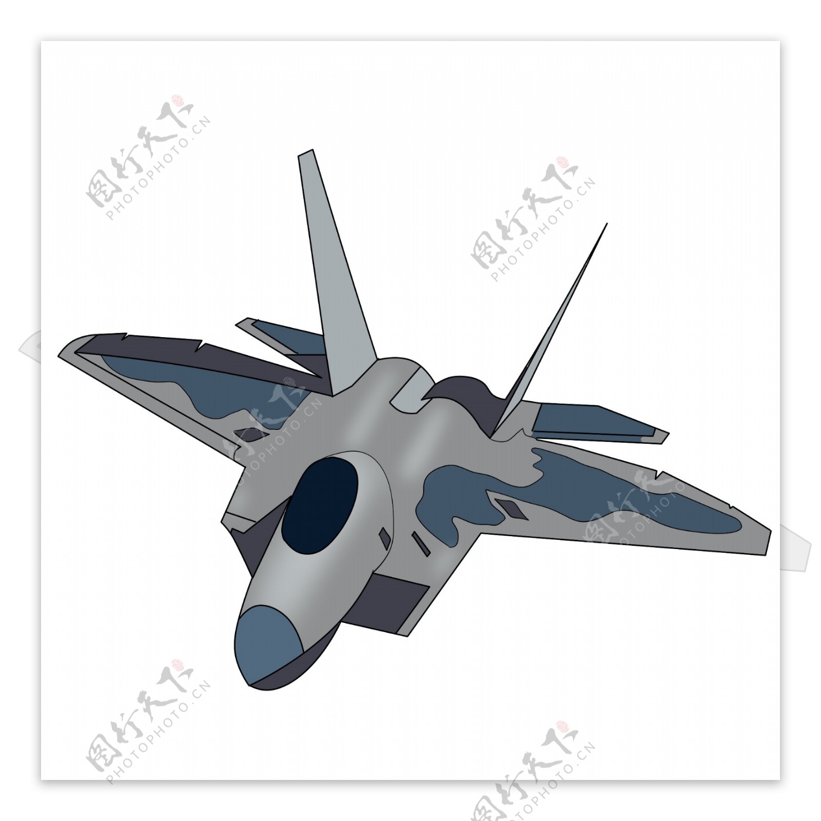军事战斗机飞机插画