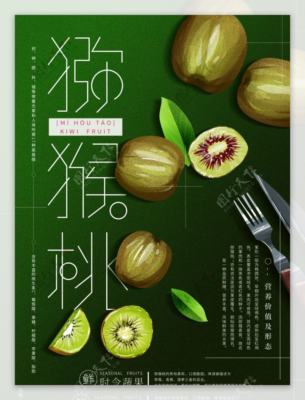 猕猴桃水果海报