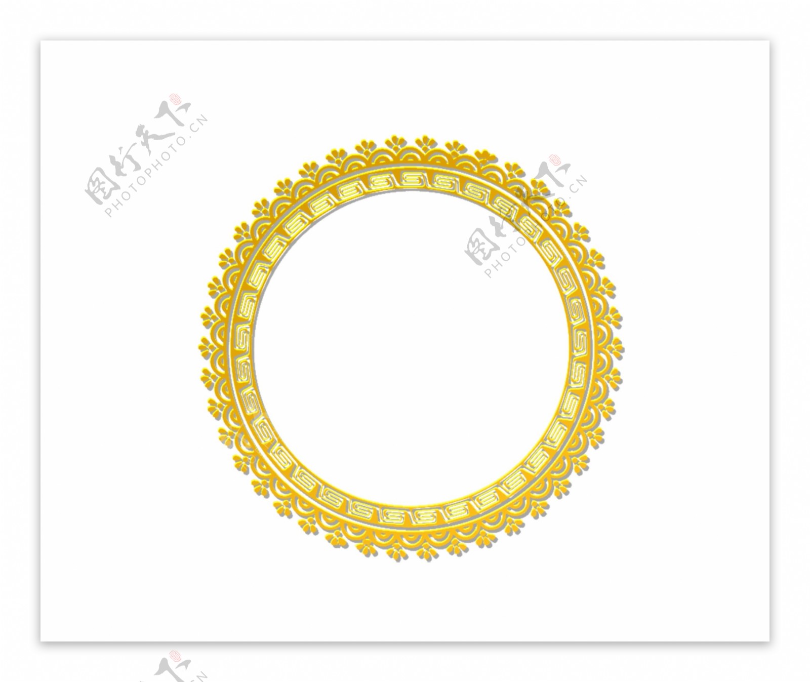 金色圆圈装饰