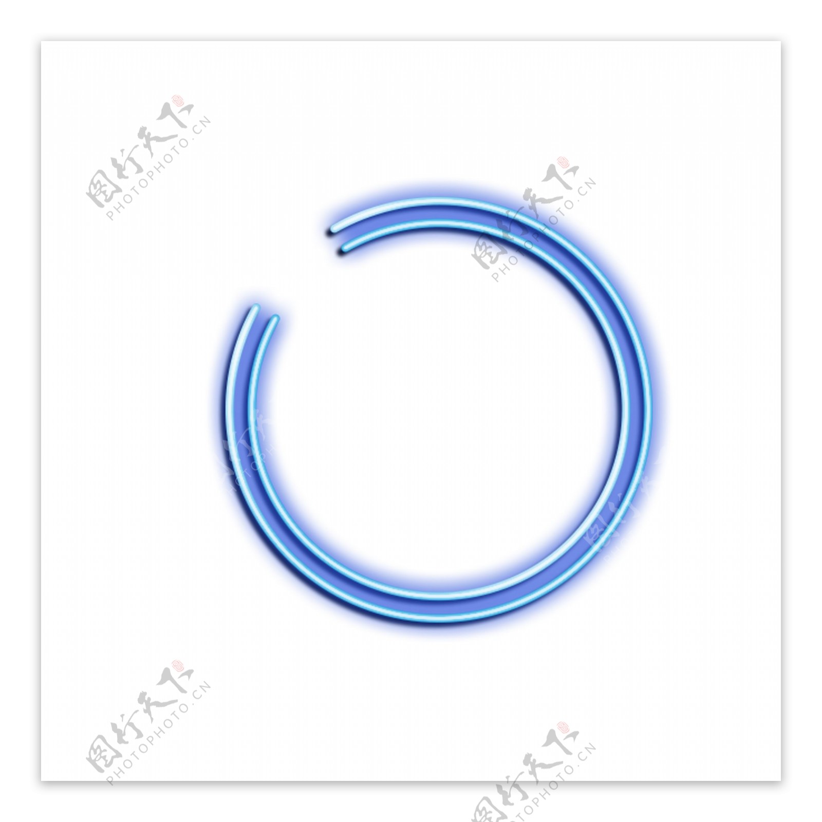 蓝色圆环图案