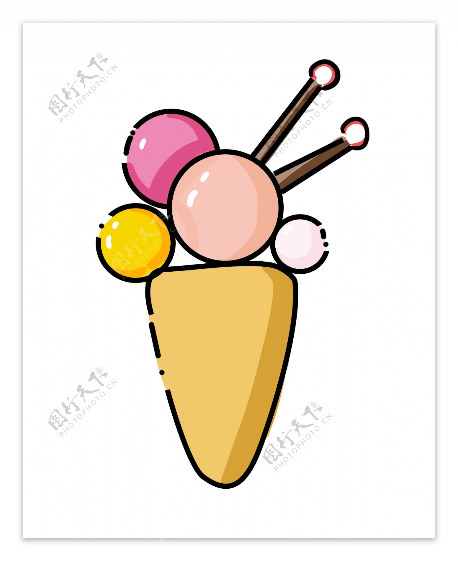 冰淇淋小吃美食