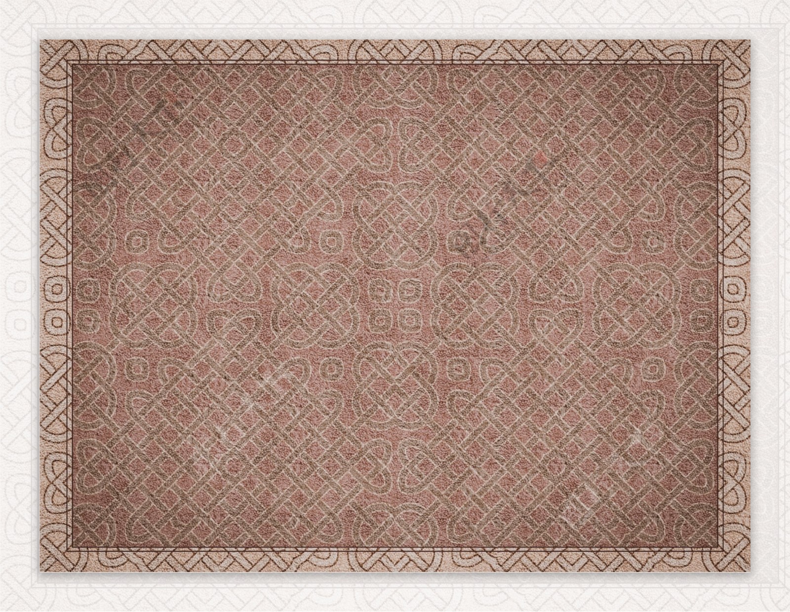 中国风传统图案印花纹理地毯