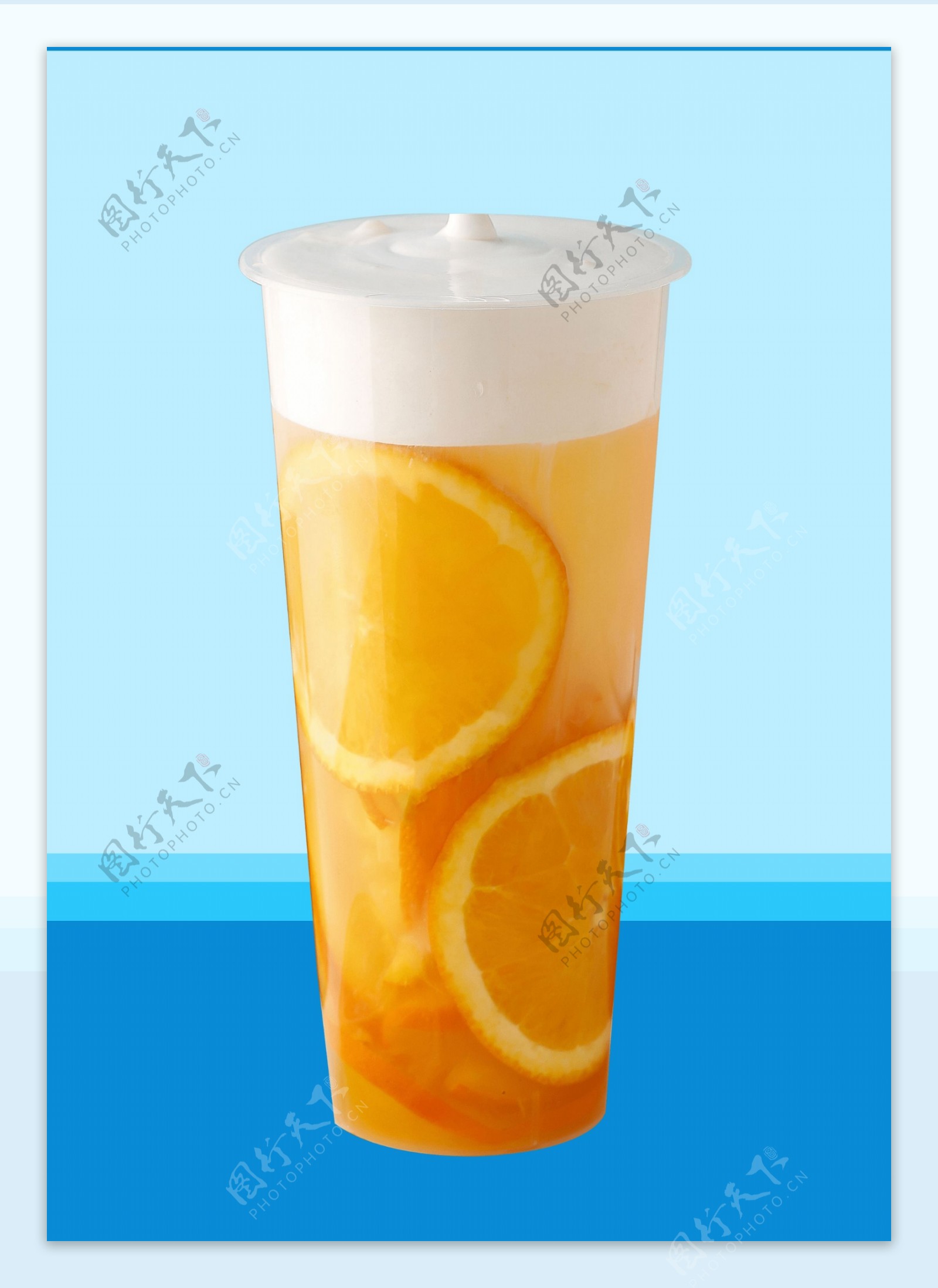 柠檬雪顶奶霜水果茶饮