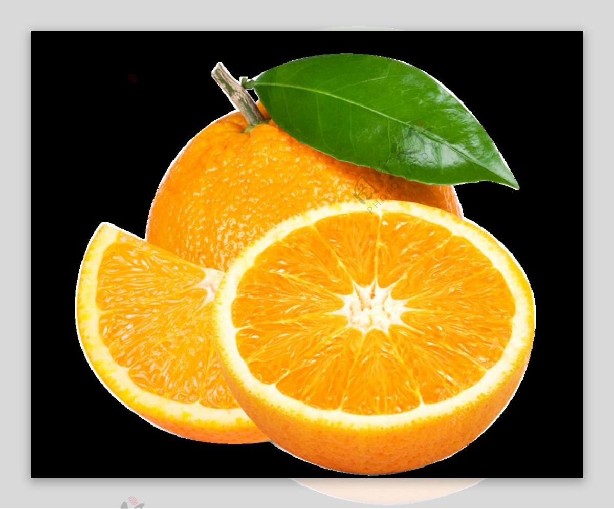 橙子水果图切片