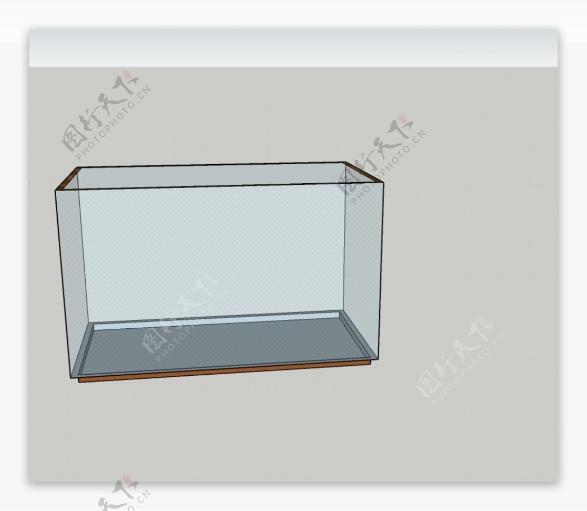 鱼缸模型草图
