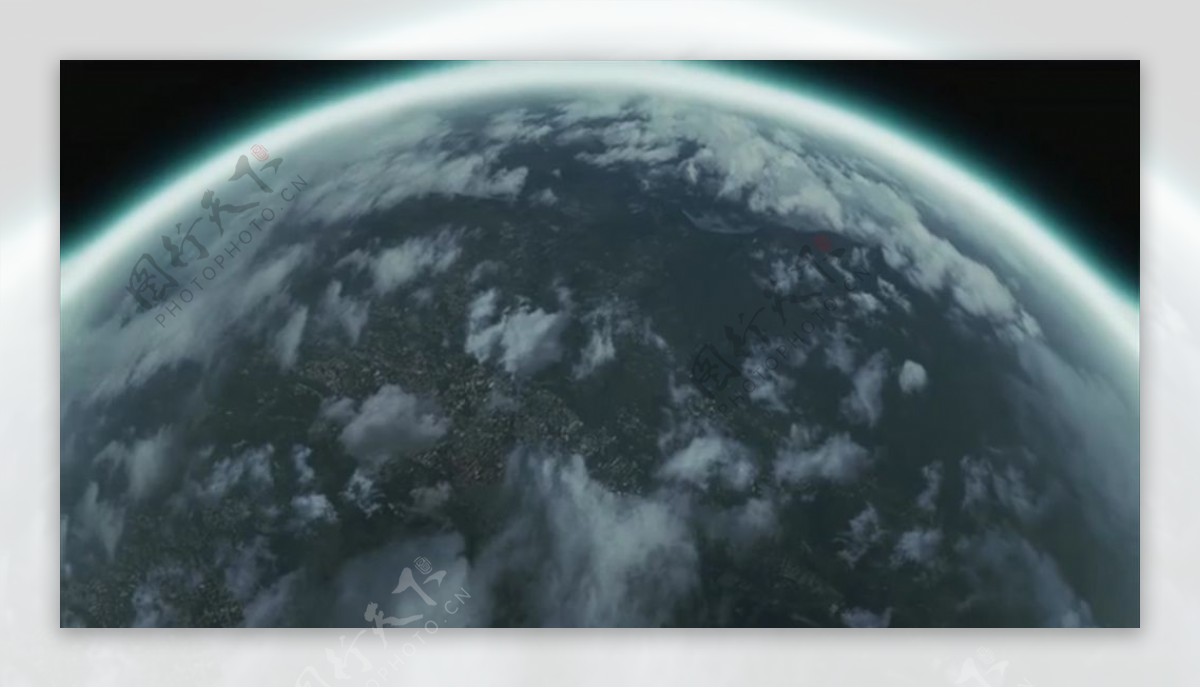 地球云层星球视频背景素材