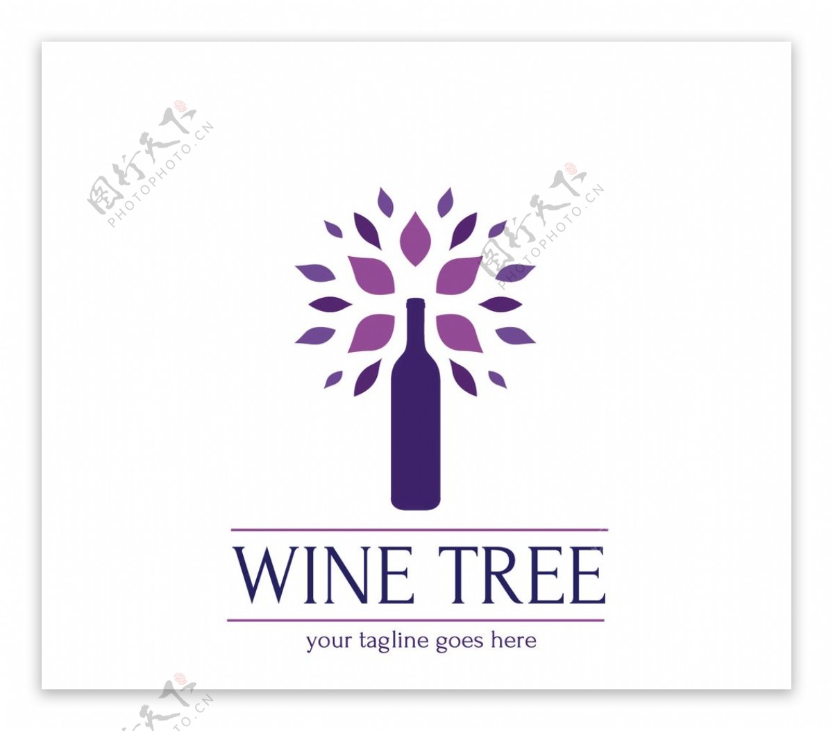葡萄酒标识模板