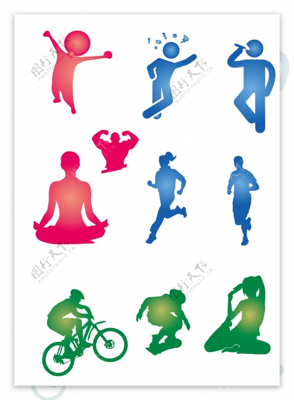 运动人物背景素材-运动人物背景模板-运动人物背景图片免费下载-设图网