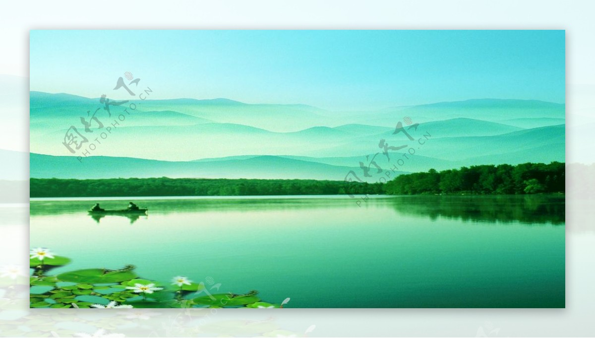 湖光山色风景