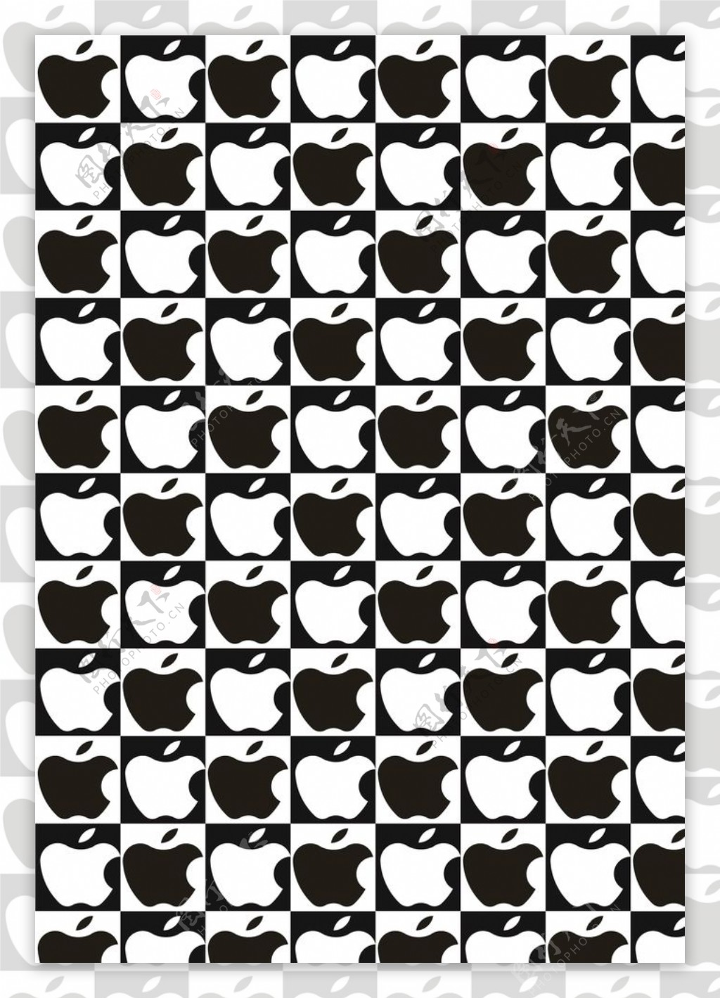 黑白苹果