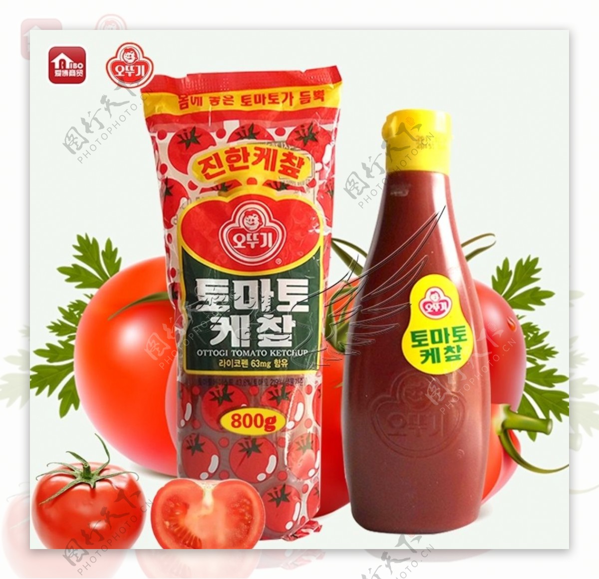 韩国不倒翁奥士基番茄酱