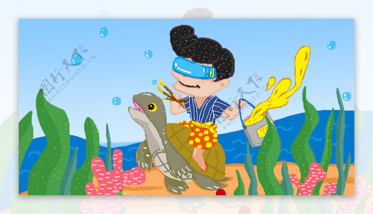 海底世界卡通涂鸦
