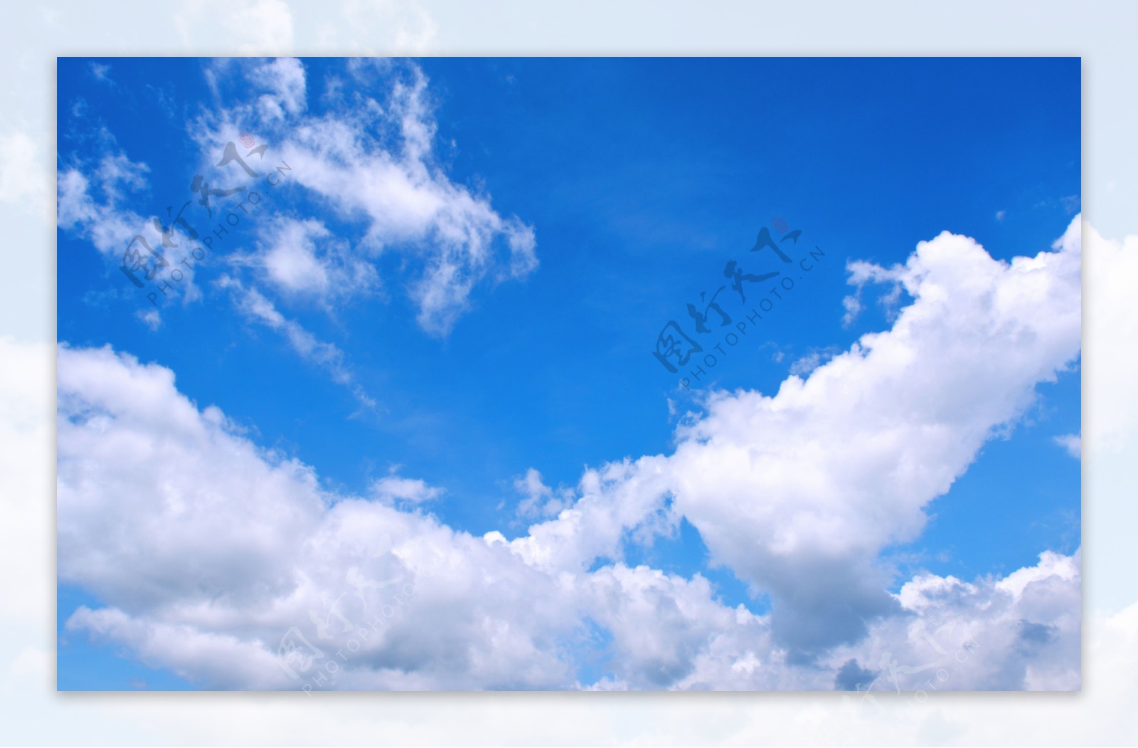 天空白云自然天气蓝色