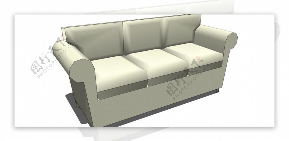软沙发休闲椅沙发模型酒店