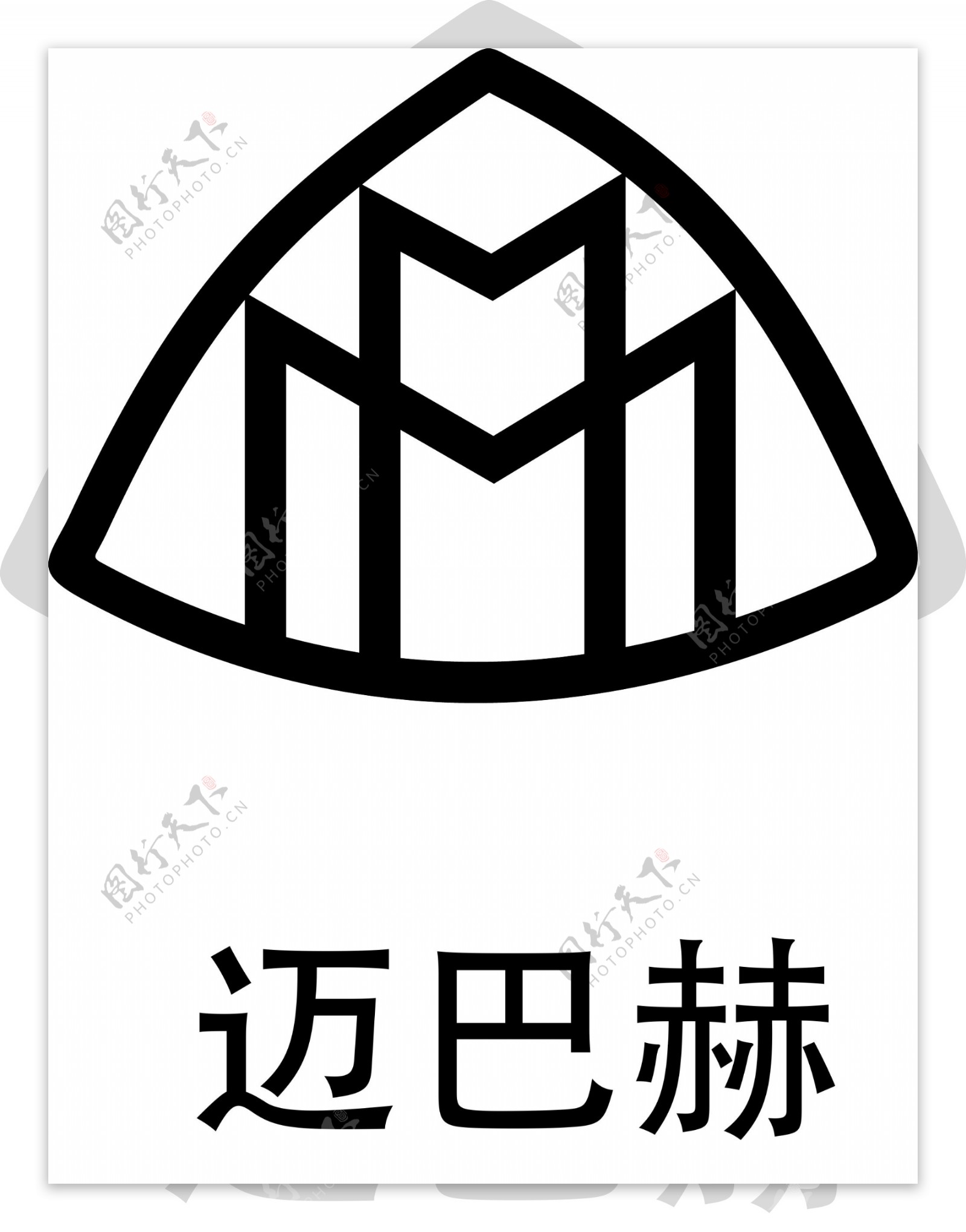 迈巴赫logo车标源文件标志设计图__其他_广告设计_设计图库_昵图网nipic.com