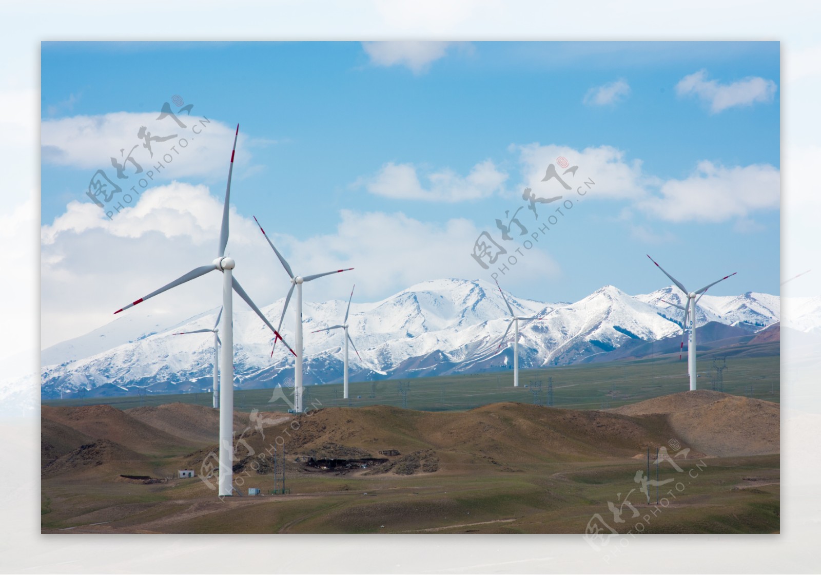 新疆天山雪山风电厂