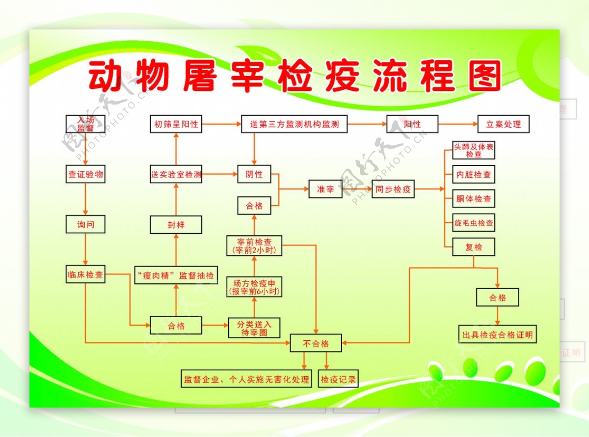 动物屠宰检疫流程图