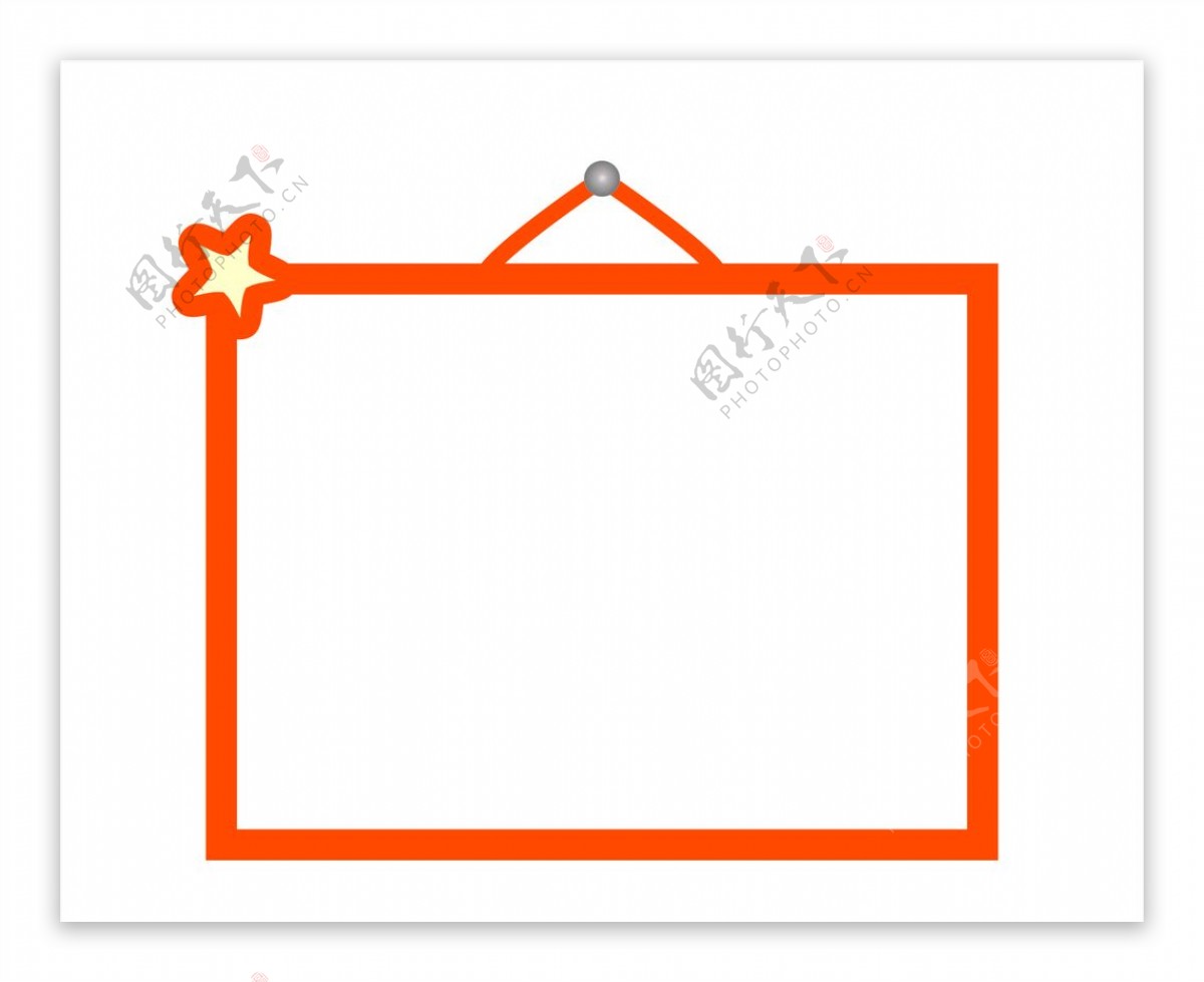 橙色方框简单背景