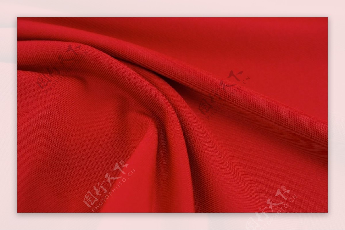 红色织物布