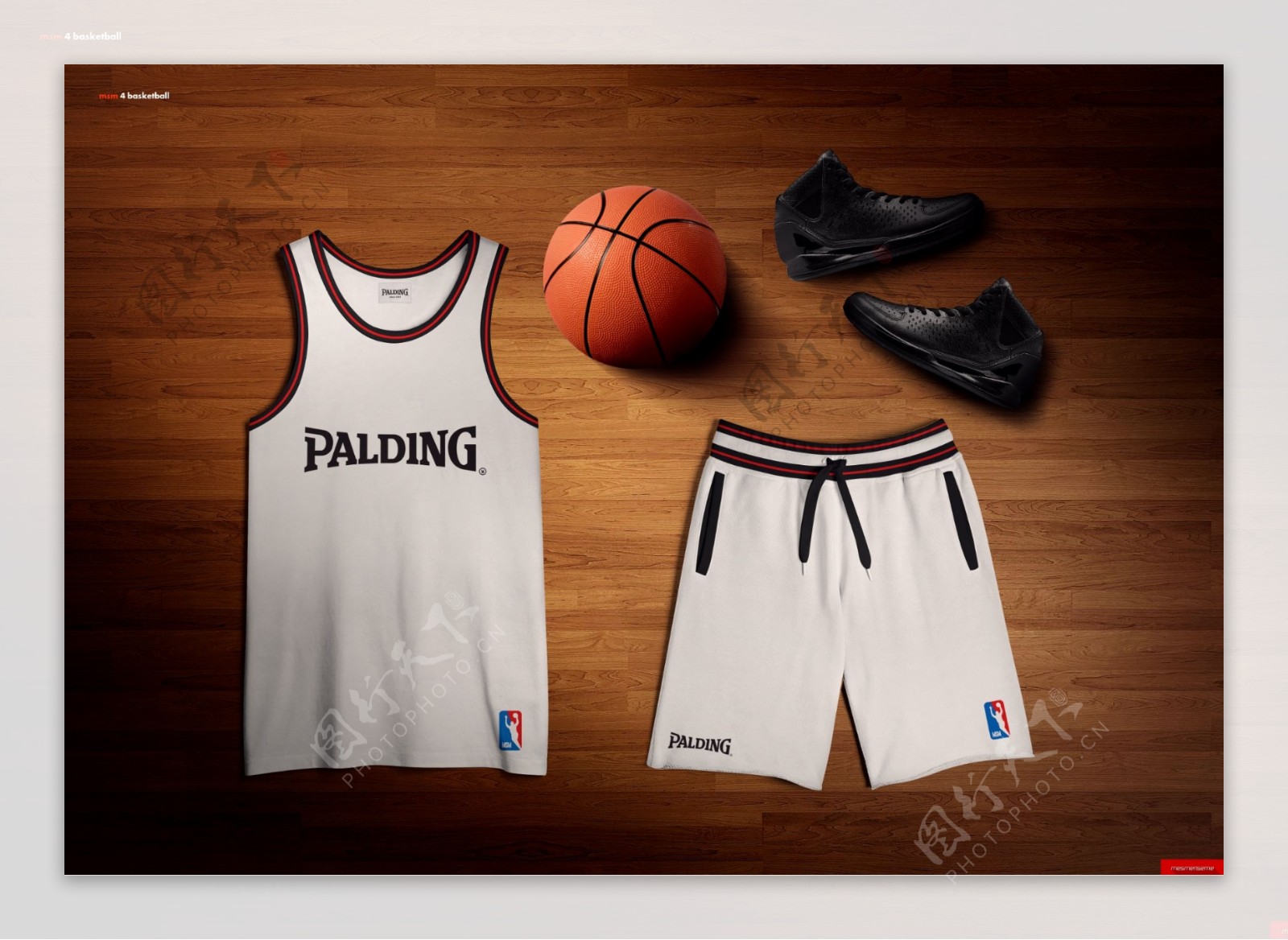 篮球服装样机