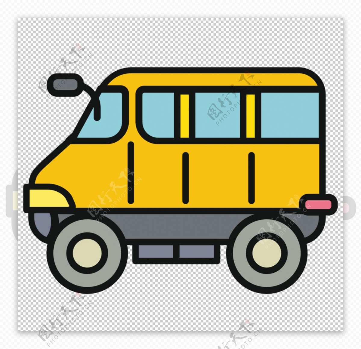 巴士工具图标图形标志素材