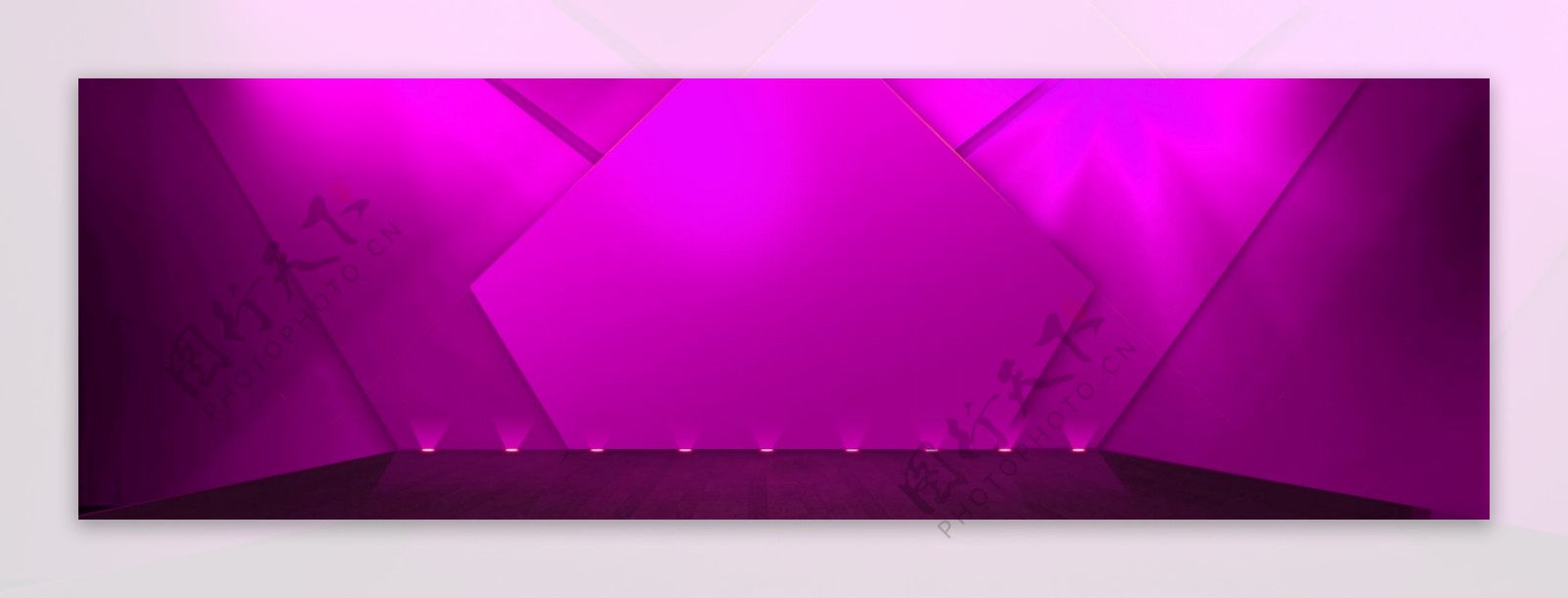 紫色灯光舞台psd素材