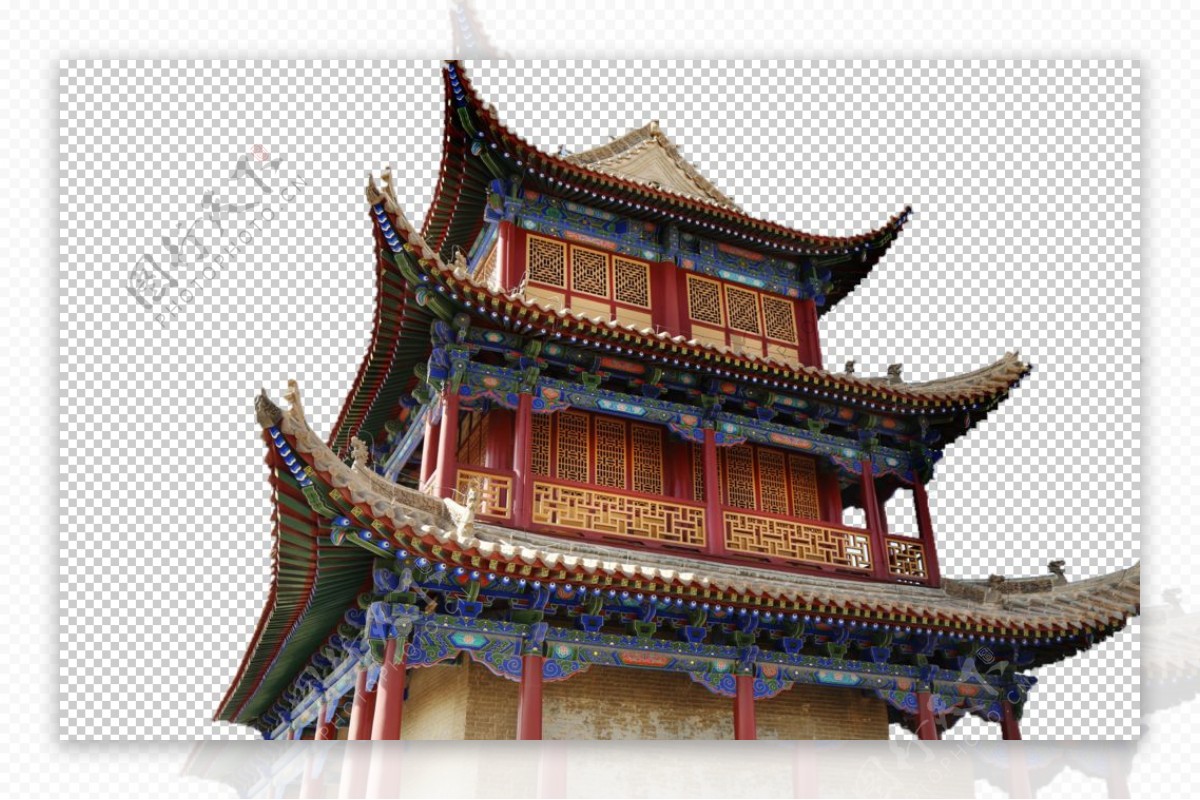 塔楼寺庙古风建筑传统海报素材