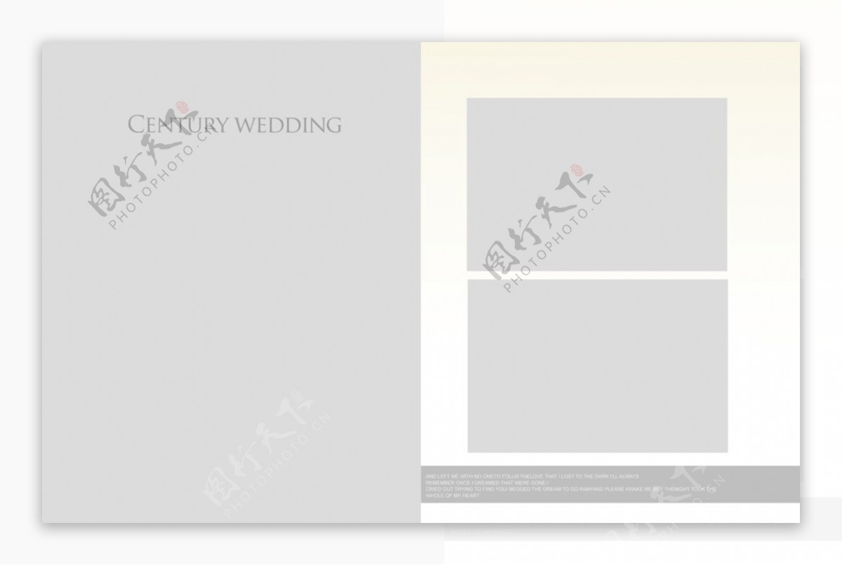 结婚婚纱照相册设计模板