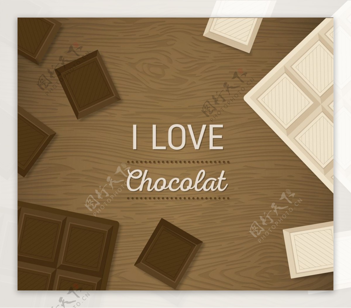 我爱巧克力背景