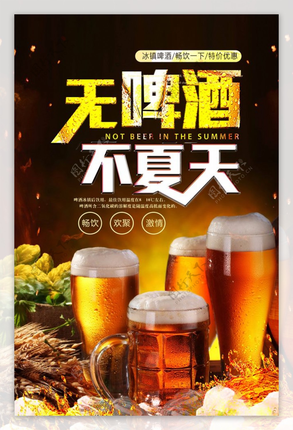 啤酒海报