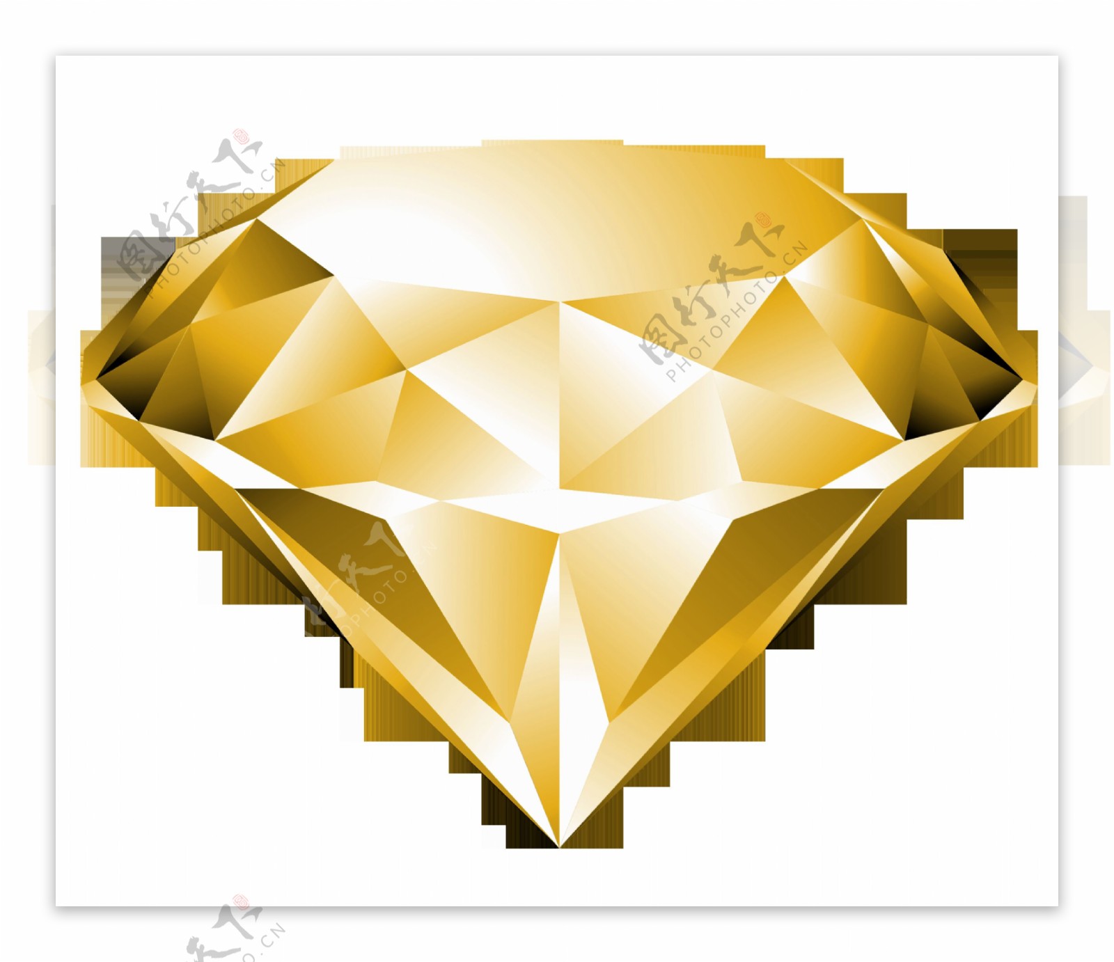 金钻石免抠图黄金水晶钻石图片