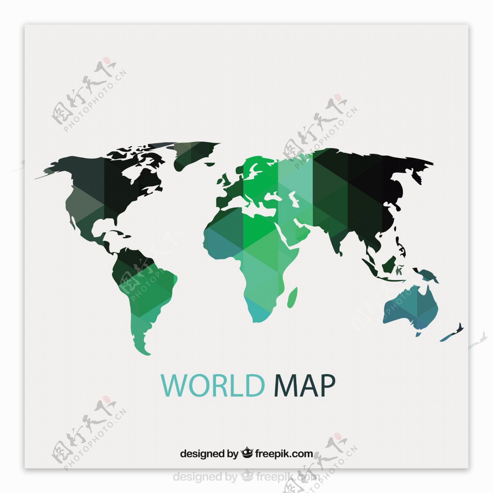 几何世界地图