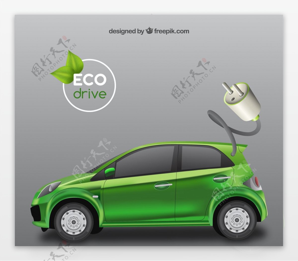 生态绿色汽车图片