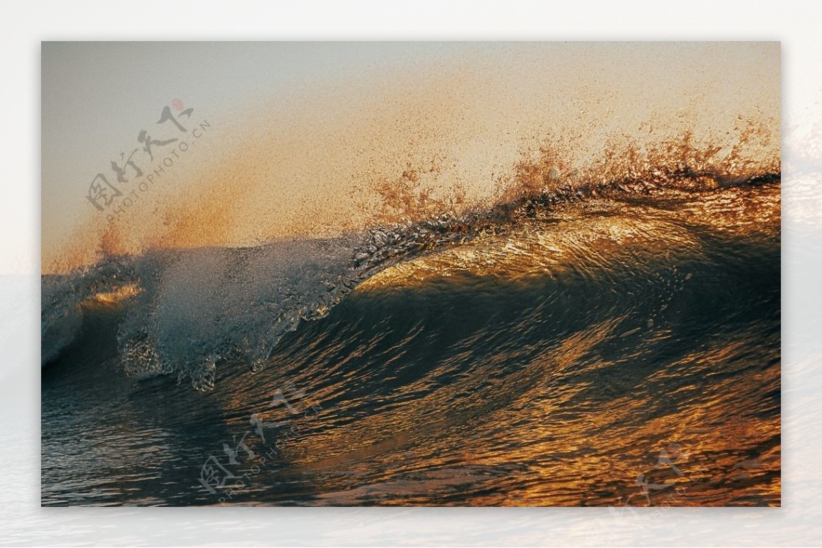 海洋波浪波纹自然风景素材图片