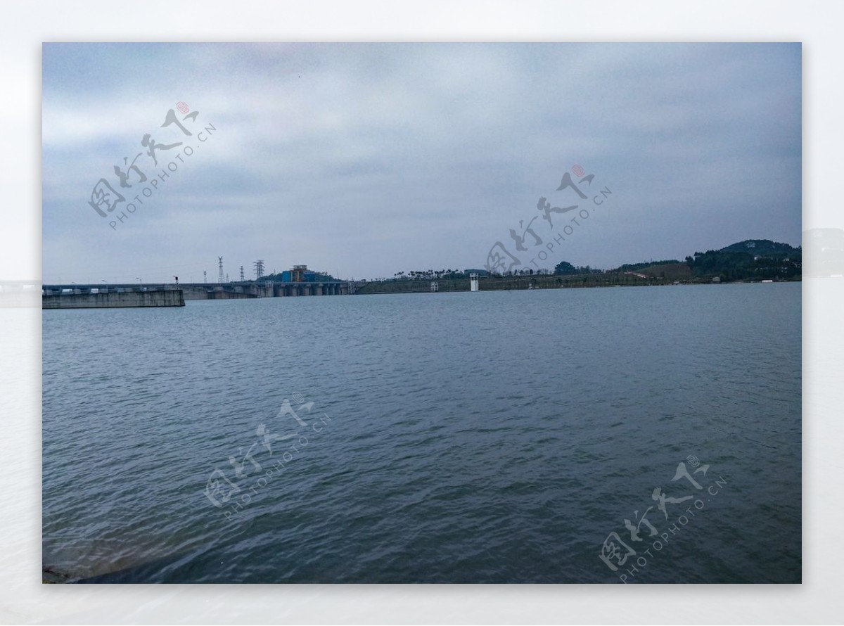 江景湖景图片