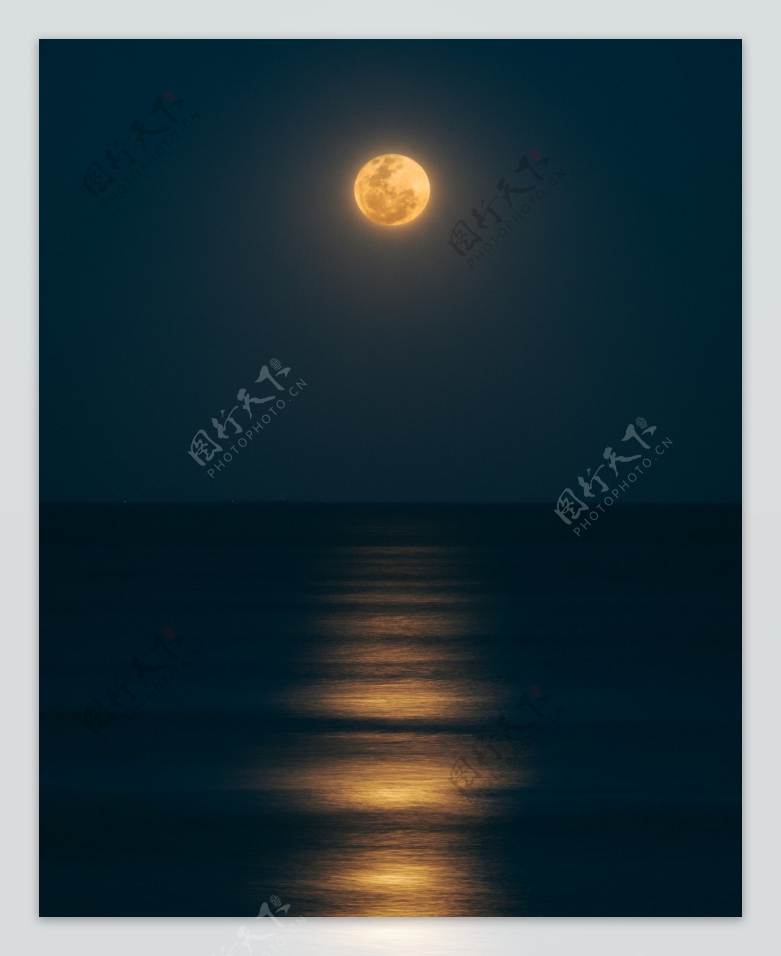 海水月亮图片