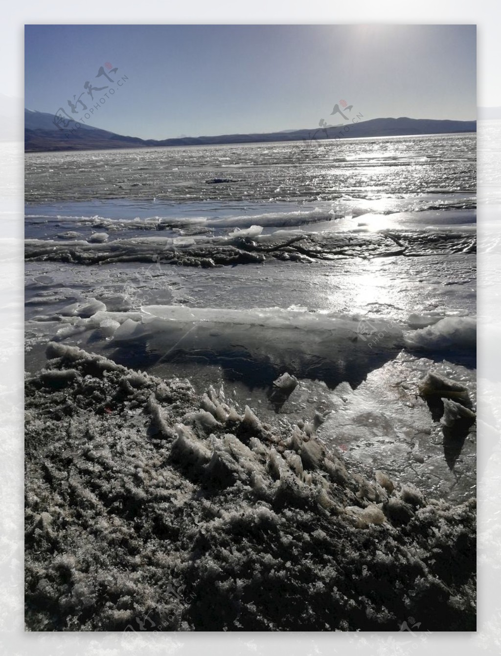 高原冰川风景图片