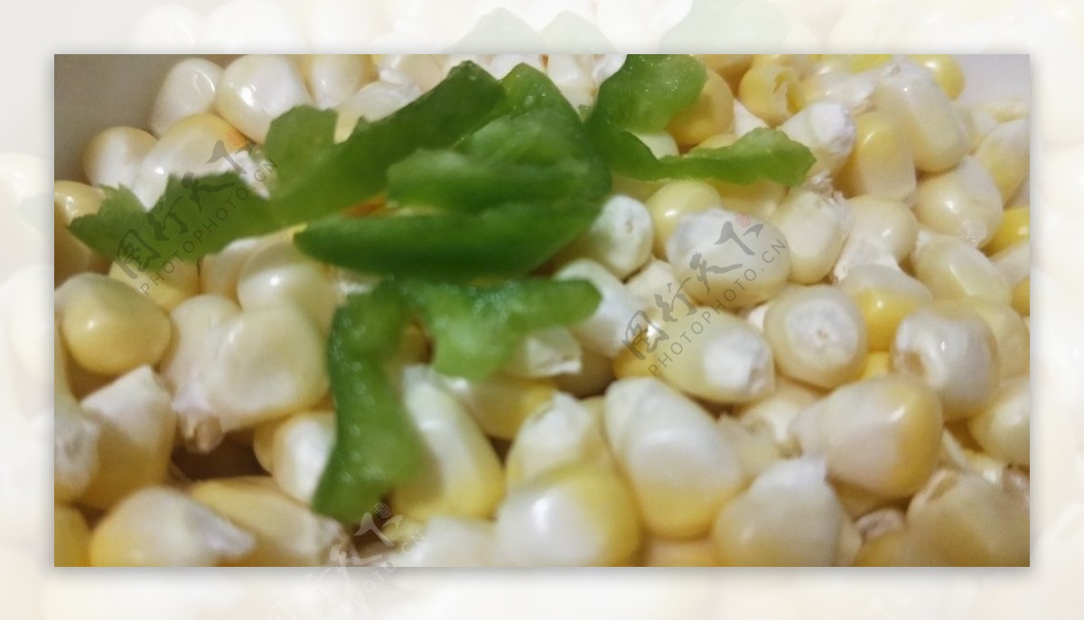 玉米青椒素材图片