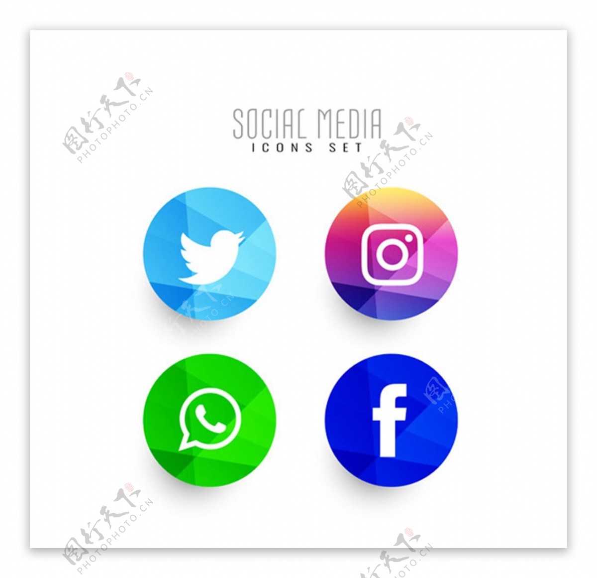 社交媒体图标图片