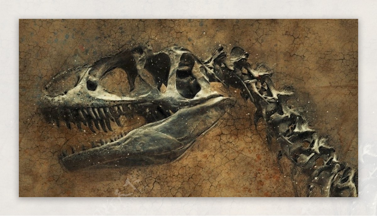 恐龙化石图片