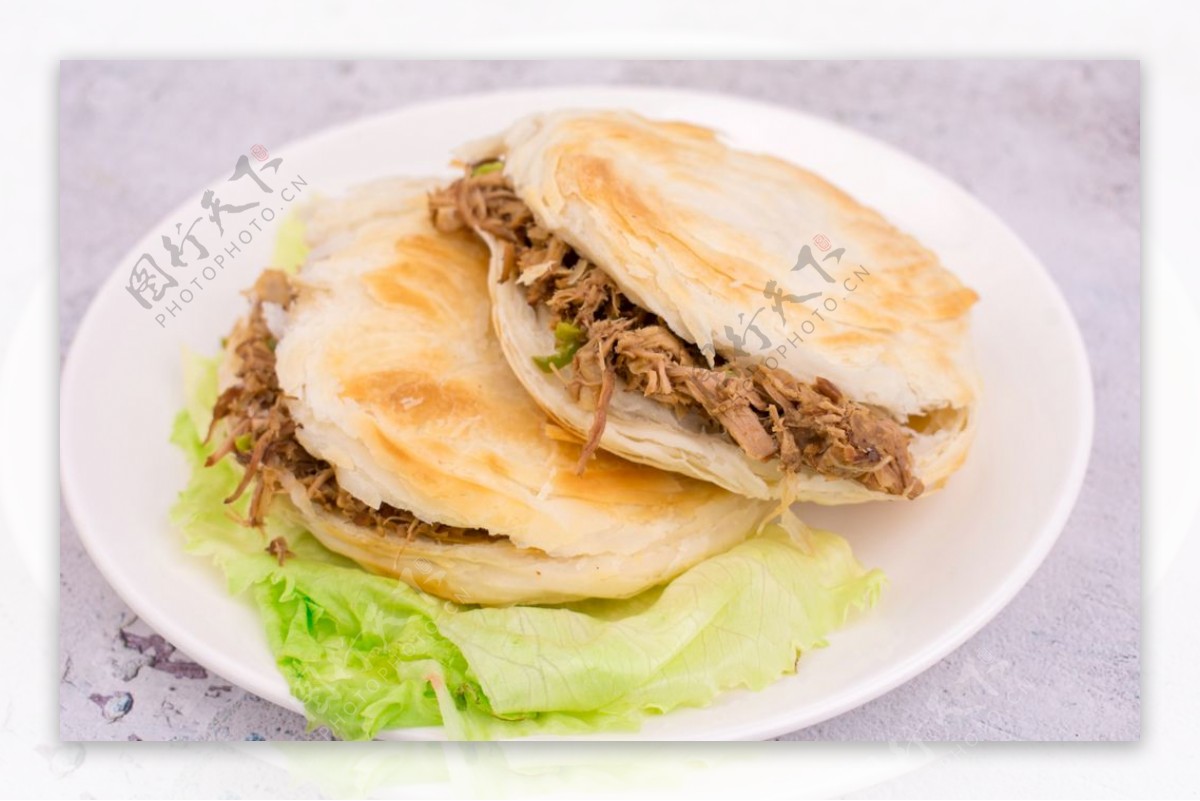 山西肉夹馍美食食材背景海报素材图片
