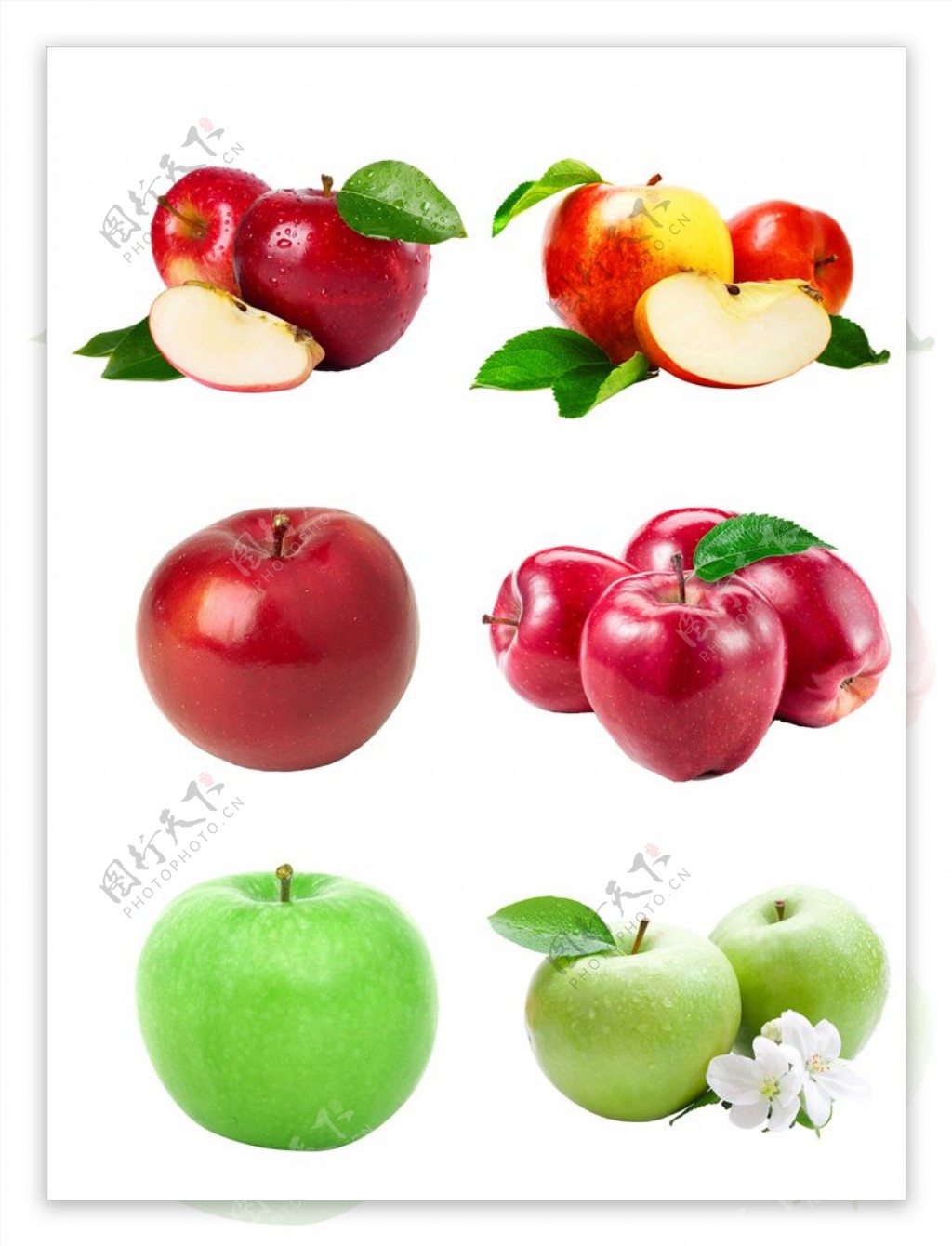 高清苹果素材红苹果青苹果图片